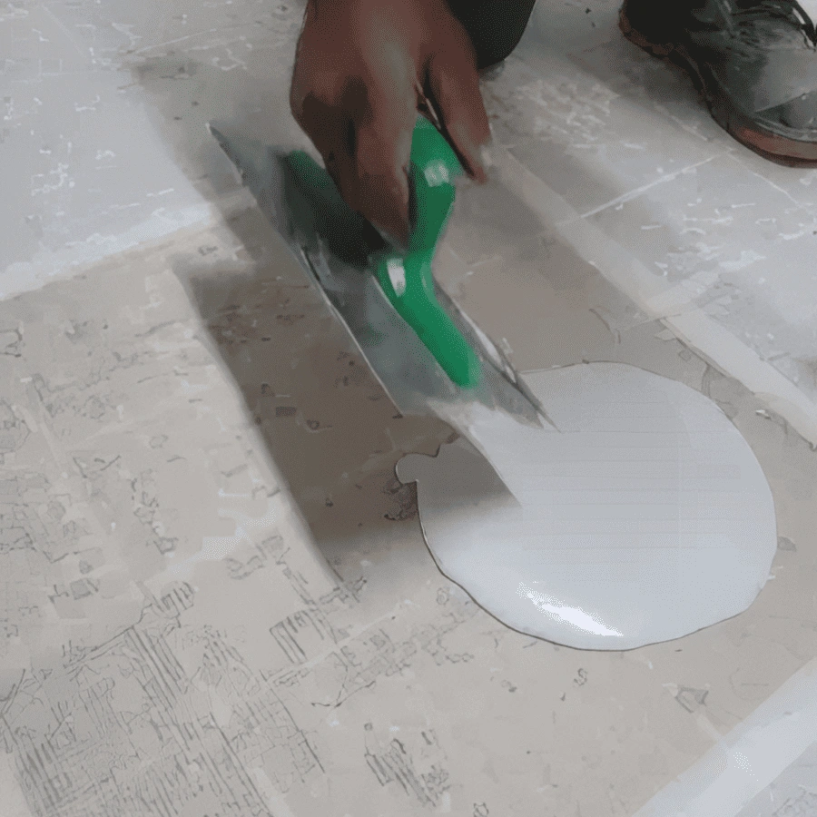 The renovation of the kitchen flooring -Renovation of a floor designed to last safely - Winkler Chimica